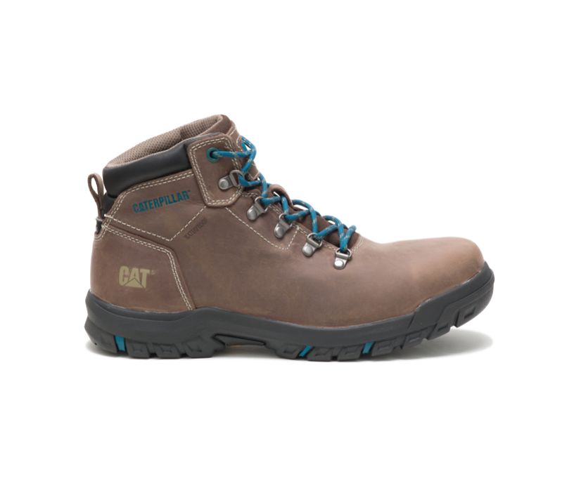 Caterpillar Mae Steel Toe Waterproof - Mørke Brune Vernestøvler Dame - Norge ( RINGH-3264 )